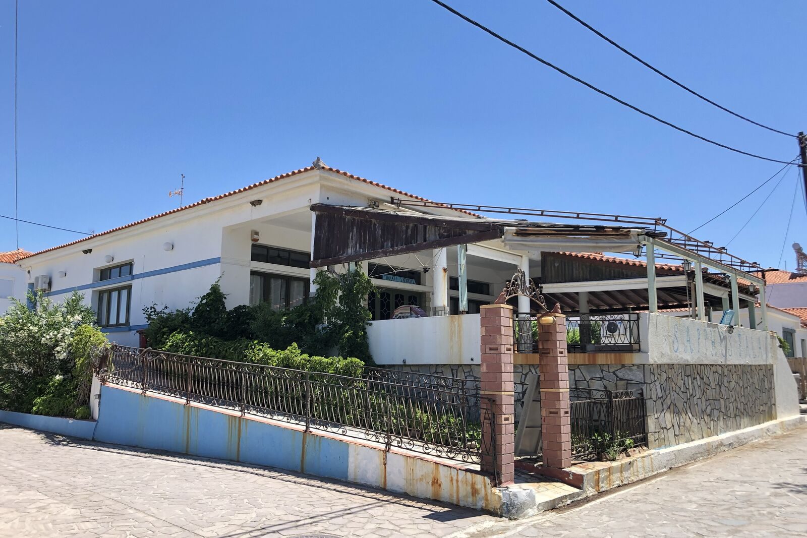 A picture of the building as seen from the street at the time of taking over the lease